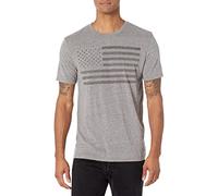 Lucky Brand Kleidung, Schuhe und Schmuck T-Shirt mit USA-Flagge, GRAU, Medium