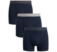 Lucky Brand Men's Super Soft Boxer Briefs (3 Pack), Size Large, Mood Indigo Blue