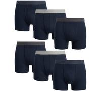 Lucky Brand Men's Super Soft Boxer Briefs (6 Pack), Size Large, Mood Indigo Blue