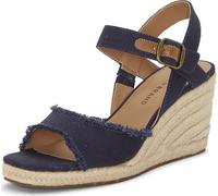 Lucky Brand Mindra Espadrille Keilsandalen für Damen, Indigo/Mandala-Traum, 39 EU