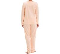 Lucky by zeitlos Thermo Pyjama Set Spitzendruck Schleife Schlafanzug, Farbe:apricot, Größe:M
