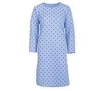 Lucky Damen Nachthemd Thermo angeraut Punkte Winter Größe M L XL XXL, Größe:XL, Farbe:Altrosa