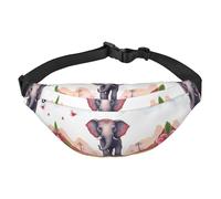 Lucky Elephant Bauchtasche für Herren und Damen, modische Hüfttasche überall, Crossbody-Tasche, Geldbörse, Hüfttasche mit verstellbarem Riemen, wasserdichte Brusttasche für Reisen, Wandern, Sport,