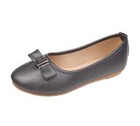 Lucky H Damen Mokassin-Schuhe mit Quaste, flach, nautische Bootsschuhe für Damen, Wildleder, bequemes Flat, Sommer-Deck, Größe UK, lässige Mokassins, weiche Sohle, Grau - grau - Größe: 40 EU