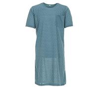 Lucky Herren Nachthemd Kurzarm Ball Rundhals Tasche, Farbe:Petrol, Größe:L