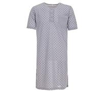 Lucky Herren Nachthemd Kurzarm Pfeil Rundhals Tasche, Farbe:grau, Größe:M