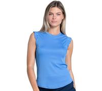Lucky In Love Bring It On Rib Tanktop für Damen, Blau Marine, Groß