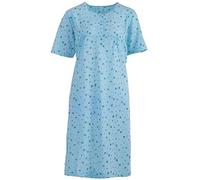 Lucky Nachthemd Damen Kurzarm Pusteblume Blumen M-2XL, Farbe:Mint, Größe:XL
