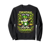 Lucky Panda Shamrocks St Patricks Day Green Beer Leprechaun Sweatshirt