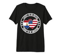 Lucky to Be Dutch Proud to Be American Niederlande USA Flagge Premium T-Shirt