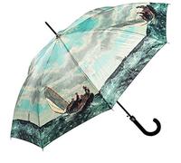 LUCKYWEATHER Regenschirm Stockschirm Damen Motiv Breezing Up Auf-Automatik I Stockregenschirm groß und stabil sowie hochwertig verarbeitet I Regenschirme mit UV-Schutz