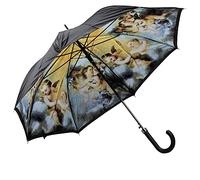 LUCKYWEATHER Regenschirm Stockschirm Damen Motiv Engel in den Wolken Auf-Automatik Double Layer I Stockregenschirm groß und stabil sowie hochwertig verarbeitet I Regenschirme mit UV-Schutz