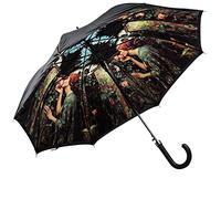 LUCKYWEATHER Regenschirm Stockschirm Damen Motiv Sweet Roses Auf-Automatik Double Layer I Stockregenschirm groß und stabil sowie hochwertig verarbeitet I Regenschirme mit UV-Schutz