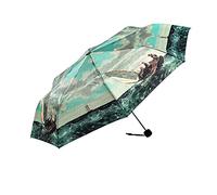 LUCKYWEATHER Regenschirm Taschenschirm klein Mini Damen/Herren Motiv Breezing Up I Regenschirme mit UV-Schutz