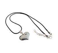LUDAKE Viking-Big Herz Halskette Terahertz Energie Anhänger Choker Schwarz Seil Kette Halskette Valentinstag Geburtstag Geschenk Damen, Terahertz