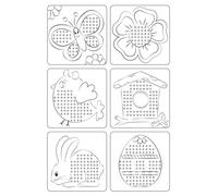 Ludwig Bähr URSUS Sticken Kreuzstich-Vorlagen für Kinder, 8 Blatt Fotokarton A4