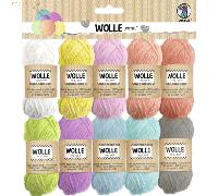 Ludwig Bähr Wolle 'Pastell' 10g VE=10 Stück farbig sortiert
