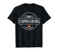 Ludwigsburg Deutschland City Travel Emblem Preisgünstiges Grafik-T-Shirt