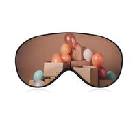 Luftballons und Boxen Augenmaske, Seitenschlafmaske, leichte Augenbinde, Schlafmaske, Nasenpolster und Gummiband für Kinder, Frauen und Männer