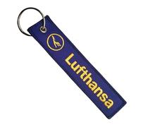 Lufthansa Schlüsselanhänger, Deutschland, europäische Fluggesellschaft, Flugzeug, Flugzeug, Flug, Schlüsselanhänger, gemischt, 5.1 x 1.2 inches