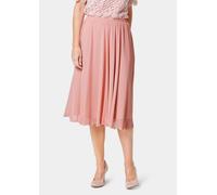 Luftig schwingender Chiffonrock orange 48