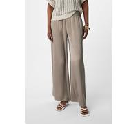 Luftige Palazzo-Hose aus Satin mit weitem Bein braun 44/REG
