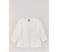 Luftige Shirtjacke, Ausbrenner-Look, off-white, Größe 42, Jeans Fritz