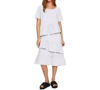 Luftige Sommerkleider Lang, Kleid Leinen Damen Boho Style Baggy Knielang Sommerkleid Musselinkleid Sommer Luftige Baumwollkleid Sommerkleider Leinen Baggy Leicht Freizeitkleider Strandkleid