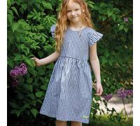 Luftiges Kleid kariert navy 86/92
