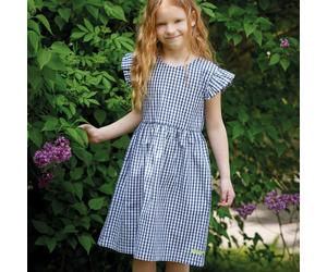 Luftiges Kleid kariert navy 86/92