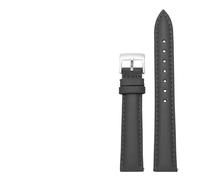 LUGEMA 14 Mm, 16, 18, 20, Schlichtes Echtleder-Armband, Kompatibel Mit Fossil, Citizen-Uhrenarmband, DW-Damenarmband, Himmelblau, Rosa, Braun(Gray-silver,16mm)