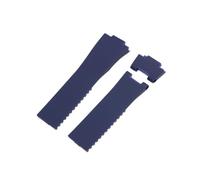 LUGEMA 25 Mm * 12 Mm Wasserdichtes Silikonkautschuk-Uhrenarmband, Armband, Kompatibel Mit Ulysse Nardin (Color : Blue-02, Size : 26mm)