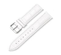 LUGEMA Ersatz-Uhrenarmband Aus Leder For Herren Und Damen, 12 Mm, 14 Mm, 16 Mm, 18 Mm, 19 Mm, 20 Mm, 21 Mm, 22 Mm(White,14mm)