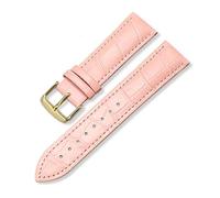 LUGEMA Ersatz-Uhrenarmband Aus Leder For Herren Und Damen, 12 Mm, 14 Mm, 16 Mm, 18 Mm, 19 Mm, 20 Mm, 21 Mm, 22 Mm(Pink Gold,14mm)