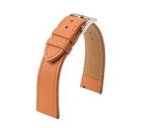 LUGEMA Handgefertigtes Uhrenarmband Aus Echtem Leder, 18 Mm, 19 Mm, 20 Mm, 22 Mm, Vintage-Stil, Erste Schicht, Rindsleder, Ersatzarmband For Herren(Orange or line 1,18mm)