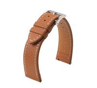 LUGEMA Handgefertigtes Uhrenarmband Aus Echtem Leder, 18 Mm, 19 Mm, 20 Mm, 22 Mm, Vintage-Stil, Erste Schicht, Rindsleder, Ersatzarmband For Herren(Brown wh line 1,20mm)