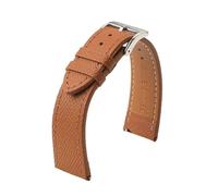 LUGEMA Handgefertigtes Uhrenarmband Aus Echtem Leder, 18 Mm, 19 Mm, 20 Mm, 22 Mm, Vintage-Stil, Erste Schicht, Rindsleder, Ersatzarmband For Herren(Brown bn line 1,22mm)
