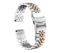 LUGEMA Herrenarmband STELL STELL Implementierung Step Speed Master Mädchen Damen Band Band 18 mm 19 mm 20 mm 22 mm 23 mm 24 mm 26 mm 28 mm 30 mm, Silber Roségold, 19mm