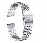 LUGEMA Herrenarmband STELL STELL Implementierung Step Speed Master Mädchen Damen Band Band 18 mm 19 mm 20 mm 22 mm 23 mm 24 mm 26 mm 28 mm 30 mm, silberfarben, 21mm