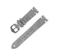 LUGEMA Hochwertiges Wildleder-Uhrenarmband 20 Mm 22 Uhrenarmband(Gray,20mm)