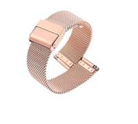 LUGEMA Milanaise-Uhrenarmband aus Edelstahl mit Schnellverschlussstift, 18 mm, 19 mm, 20 mm, 21 mm, 22 mm, 23 mm, 24 mm, Schwarz, 24 mm, Achat