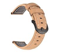 LUGEMA Mode ölwachs echtes leder uhrband 19mm 20mm 21mm 22mm 23mm 24mm uhr windgurte armbands gürtel braun blau schwarz(Crazy horse brown1-B,23mm)