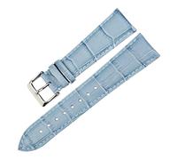 LUGEMA Modisches Grünes Uhrenarmband For Damen Und Herren, 14 Mm, 16, 18, 20, 22, Echtes Lederarmband(Blue,17mm)