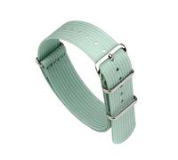 LUGEMA Premium-Rippenband-Armband 18 Mm 20 Mm 22 Mm Vintage-Stoff-Uhrenarmband-Ersatz-Armband-Zubehör (Color : LIGHT BLUE, Size : 20mm)