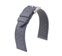 LUGEMA Premium-Segeltuch-Uhrenarmband 18 Mm 19 Mm 20 Mm 22 Mm Rally Racing Schnellverschluss Perforierte Atmungsaktive Sport-Uhrenarmbänder(Navy blue 1,18mm)