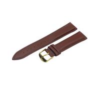 LUGEMA Uhrenarmband Aus Kalbsleder, Weiches Material, 18 Mm, 20, 22, 24, Mit Silberner Edelstahlschnalle(Brown-G,18mm)