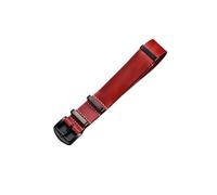 LUGEMA Uhrenarmband Echtes Leder Uhrenarmband 18mm 20mm 22mm 24mm Vintage Armband Rindsleder Armbänder Ersatzuhrengürtel (Color : Red(black), Size : 18mm)
