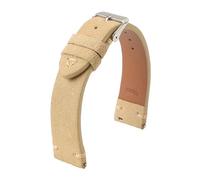 LUGEMA Wildlederarmband Uhrenarmband Vintage Armband Handgefertigtes Näharmband 18mm 19mm 20mm 21mm 22mm 24mm Armband(Beige,24mm)