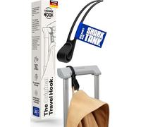 Luggage Hook Koffer Haken für deine Reise Utensilien (1 Stk.) - Der neue Travel Organizer hält Reiseartikel bis 10kg, Reise Geschenk für Reiseliebhaber und Flugbegleiter, 1x Reisekleiderbügel Schwarz