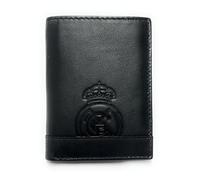 LUGUPELL Offizielle Geldbörse von Real Madrid, 100 % echtes Leder mit RFID-Schutz, exklusives Design mit Vereinswappen, Geschenk für Herren., bunt, De mano, Klassisch
